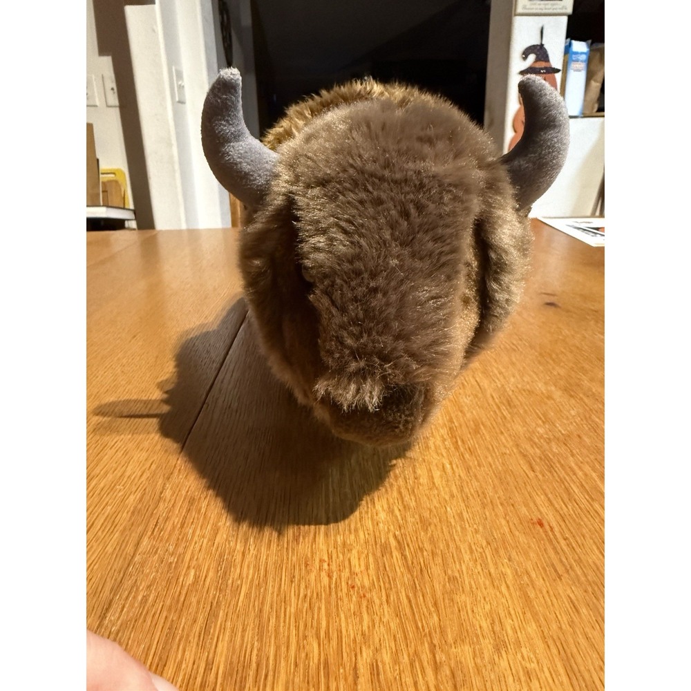Aurora Miyoni American Bison Buffalo Plush 13" Stuffed Animal Brown Soft Toy '21 - Picture 3 of 9